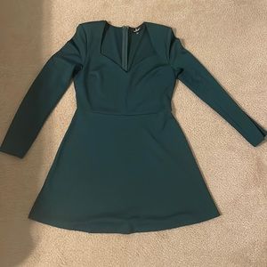 Green long sleeve dress from Lulus, size large